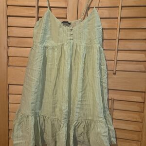 Lime Green Babydoll Dress